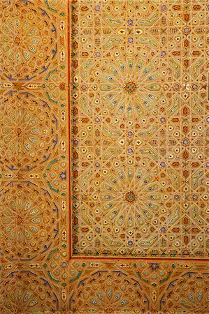 Interior of Mausoleum of Moulay Ismail, Meknes, Morocco, North Africa, Africa Photographie de stock - Premium Libres de Droits, Code: 6119-07443706