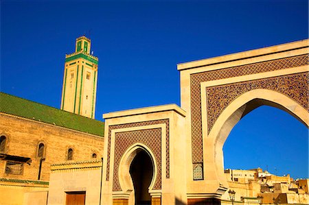 Mosque R'Cif, R'Cif Square (Place Er-Rsif), Fez, Morocco, North Africa, Africa Stock Photo - Premium Royalty-Free, Code: 6119-07443709