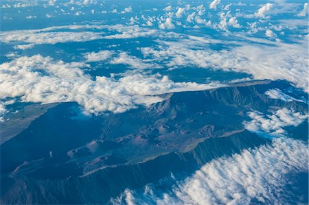 Aerial of Haleakala National Park, Maui, Hawaii, United States of America, Pacific Photographie de stock - Premium Libres de Droits, Code: 6119-07443886