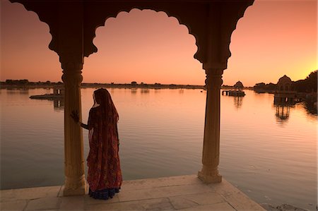 Woman in traditional dress, Jaisalmer, Western Rajasthan, India, Asia Stock Photo - Premium Royalty-Free, Code: 6119-07451560