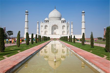Taj Mahal, UNESCO World Heritage Site, Agra, Uttar Pradesh, India, Asia Photographie de stock - Premium Libres de Droits, Code: 6119-07451578