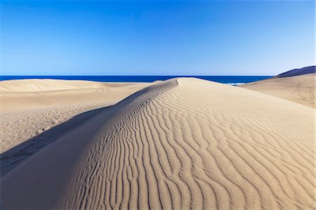 Sand dunes, Maspalomas, Gran Canaria, Canary Islands, Spain, Atlantic, Europe Foto de stock - Sin royalties Premium, Código: 6119-07451755