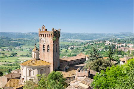 simsearch:6119-08268036,k - Duomo and Campanile, San Miniato, Pisa Region, Tuscany, Italy, Europe Stock Photo - Premium Royalty-Free, Code: 6119-07451793