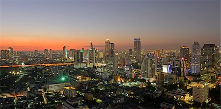 View of Bangkok, Thailand, Southeast Asia, Asia Fotografie stock - Premium Royalty-Free, Codice: 6119-07451941