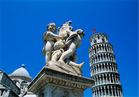 simsearch:6119-07452959,k - Leaning Tower of Pisa, Pisa, Italy, Europe Foto de stock - Royalty Free Premium, Número: 6119-07452091