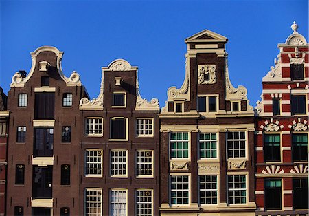 Building Facades, Amsterdam, Holland, Netherlands Foto de stock - Sin royalties Premium, Código: 6119-07452150