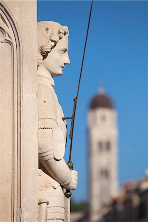 simsearch:6119-07452959,k - Close-up of statue on Placa, Dubrovnik, Croatia, Europe Foto de stock - Royalty Free Premium, Número: 6119-07452175