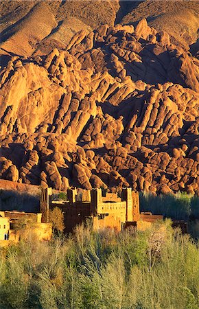 dades valley - Ruin Fortress, Dades Valley, Morocco Photographie de stock - Premium Libres de Droits, Code: 6119-07452294