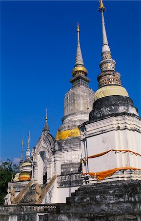 Wat Suan Dok, Chiang Mai, Thailand Photographie de stock - Premium Libres de Droits, Code: 6119-07452299