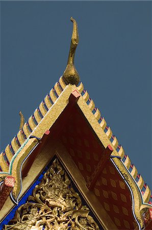 Wat Pho, Bangkok, Thailand Foto de stock - Sin royalties Premium, Código: 6119-07452218