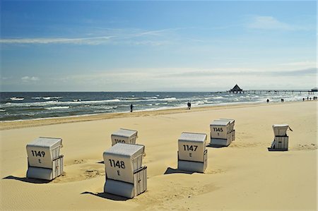 simsearch:6119-07452535,k - Beach chairs, Usedom, Baltic Sea, Mecklenburg-Vorpommern, Germany, Europe Fotografie stock - Premium Royalty-Free, Codice: 6119-07452528