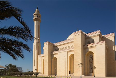 simsearch:6119-07845359,k - Al Fateh Grand Mosque, Manama, Bahrain, Middle East Foto de stock - Sin royalties Premium, Código: 6119-07452745