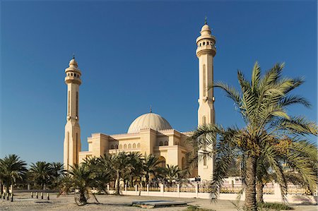 Al Fateh Grand Mosque, Manama, Bahrain, Middle East Photographie de stock - Premium Libres de Droits, Code: 6119-07452746