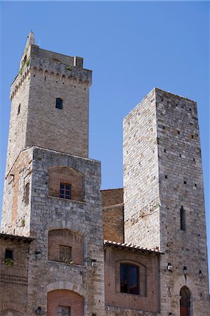 simsearch:6122-07704803,k - Towers in San Gimignano, Tuscany, Italy Fotografie stock - Premium Royalty-Free, Codice: 6119-07452864