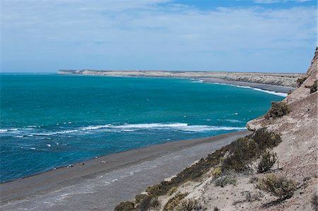 simsearch:6119-07452535,k - View over Punta Ninfas, Chubut, Argentina, South America Fotografie stock - Premium Royalty-Free, Codice: 6119-07452943