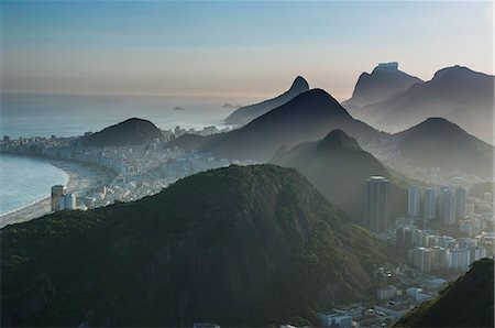 View from the Sugarloaf, Rio de Janeiro, Brazil, South America Stock Photo - Premium Royalty-Free, Code: 6119-07452996