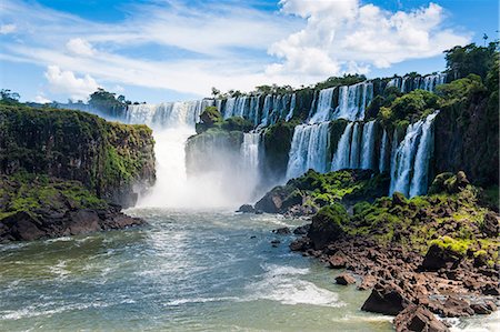 Foz de Iguazu, largest waterfalls, Iguazu National Park, UNESCO World Heritage Site, Argentina, South America Photographie de stock - Premium Libres de Droits, Code: 6119-07452925