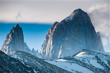 parque nacional los glaciares - Mount Fitzroy, El Chalten, Los Glaciares National Park, UNESCO World Heritage Site, Patagonia, Argentina, South America Photographie de stock - Premium Libres de Droits, Code: 6119-07452938