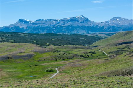 The savanna around the Torres del Paine National Park, Patagonia, Chile, South America Stockbilder - Premium RF Lizenzfrei, Bildnummer: 6119-07453030