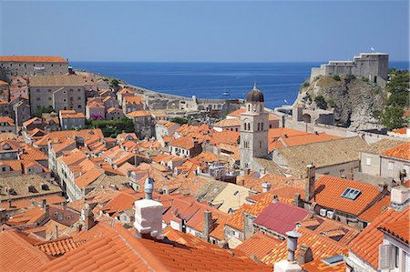 simsearch:6119-07452181,k - Old Town rooftops, UNESCO World Heritage Site, Dubrovnik, Dalmatian Coast, Croatia, Europe Stock Photo - Premium Royalty-Free, Code: 6119-07453146