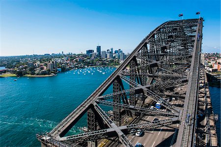Sydney Harbour Bridge, Sydney, New South Wales, Australia, Pacific Stock Photo - Premium Royalty-Free, Code: 6119-07541575
