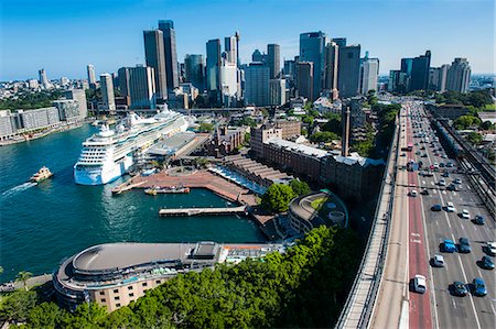 skyline water - View over Sydney, New South Wales, Australia, Pacific Foto de stock - Sin royalties Premium, Código: 6119-07541576