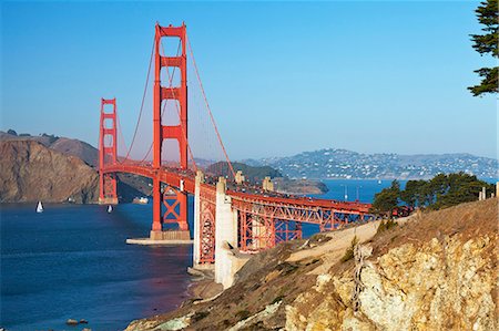 Golden Gate Bridge, San Francisco, California, United States of America, North America Photographie de stock - Premium Libres de Droits, Code: 6119-07651826