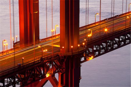 san francisco, road - Close-up of the Golden Gate Bridge, San Francisco, California, United States of America, North America Stock Photo - Premium Royalty-Free, Code: 6119-07651830