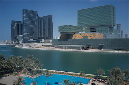 dubai palm city - Abu Dhabi, United Arab Emirates, Middle East Stock Photo - Premium Royalty-Free, Code: 6119-07651986
