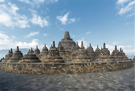 Borobudur Buddhist Temple, UNESCO World Heritage Site, Java, Indonesia, Southeast Asia, Asia Stock Photo - Premium Royalty-Free, Code: 6119-07652008