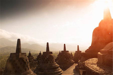 Borobudur Buddhist Temple, UNESCO World Heritage Site, Java, Indonesia, Southeast Asia, Asia Foto de stock - Sin royalties Premium, Código: 6119-07652013