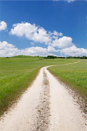 simsearch:6119-07651848,k - Path through a meadow with cumulus clouds, Swabian Alb, Baden Wurttemberg, Germany, Europe Stock Photo - Premium Royalty-Free, Code: 6119-07744558