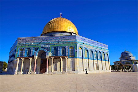 dome of rock - The Dome of the Rock, Temple Mount, UNESCO World Heritage Site, Jerusalem, Israel, Middle East Stock Photo - Premium Royalty-Free, Code: 6119-07744535