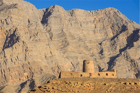 Bukha castle in Bukha, Musandam, Oman, Middle East Foto de stock - Sin royalties Premium, Código: 6119-07744660