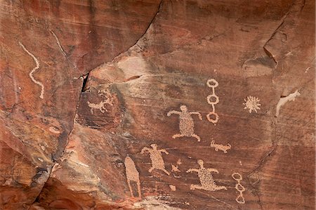 simsearch:6119-07781221,k - Petroglyphs, Gold Butte, Nevada, United States of America, North America Stockbilder - Premium RF Lizenzfrei, Bildnummer: 6119-07781182
