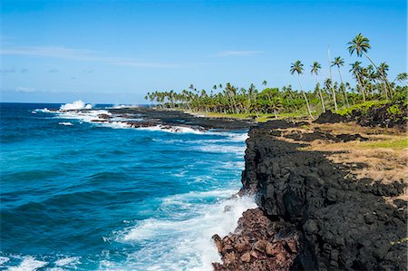 südpazifik - Rocky south coast near the Alofaaga blowholes on the south of Savaii, Samoa, South Pacific, Pacific Stockbilder - Premium RF Lizenzfrei, Bildnummer: 6119-07781276