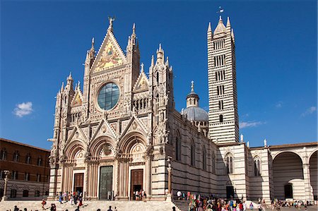 siena cathedral - Cathedral of Siena, Tuscany, Italy, Europe Stock Photo - Premium Royalty-Free, Code: 6119-07781311