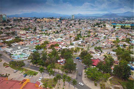 santiago de cuba - City view, Santiago de Cuba, Santiago de Cuba Province, Cuba, West Indies, Caribbean, Central America Photographie de stock - Premium Libres de Droits, Code: 6119-07845371