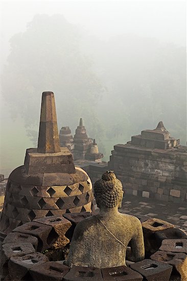Borobodur, UNESCO World Heritage Site, Kedu Plain, Java, Indonesia, Southeast Asia, Asia Stock Photo - Premium Royalty-Free, Image code: 6119-07845585