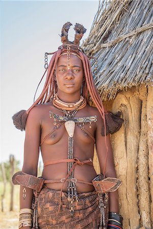 Himba woman, Kaokoland, Namibia, Africa Foto de stock - Royalty Free Premium, Número: 6119-07845669