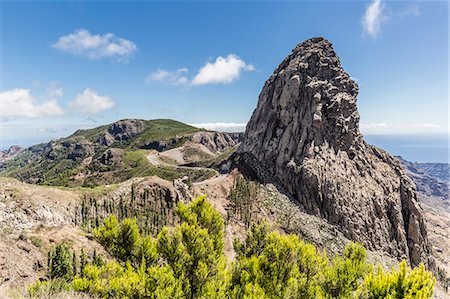 simsearch:6119-07943764,k - A view of the island of La Gomera, the second smallest island in the Canary Islands, Spain, Atlantic, Europe Fotografie stock - Premium Royalty-Free, Codice: 6119-07943768