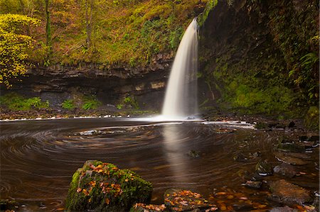 Sgwd Gwladys (Lady Falls), Afon Pyrddin, near Pontneddfechan, Brecon Beacons National Park, Powys, Wales, United Kingdom, Europe Stock Photo - Premium Royalty-Free, Code: 6119-07943833