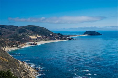 simsearch:6119-07968955,k - Sandy beaches near Point Sur State park, Big Sur, California, USA Photographie de stock - Premium Libres de Droits, Code: 6119-07968953