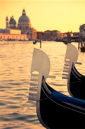 Moored gondolas at Piazza San Marco, Venice, UNESCO World Heritage Site, Veneto, Italy, Europe Stock Photo - Premium Royalty-Free, Code: 6119-08061924