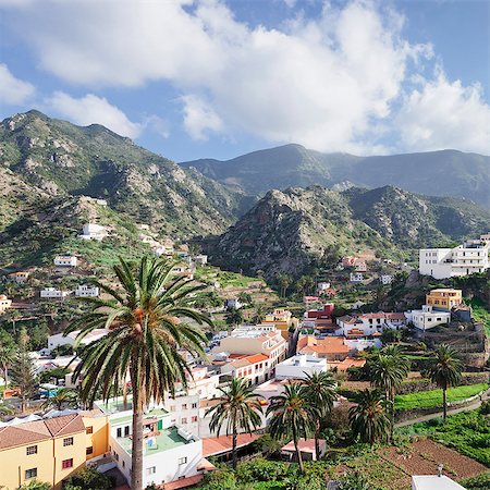 Vallehermoso, La Gomera, Canary Islands, Spain, Europe Foto de stock - Sin royalties Premium, Código: 6119-08062009