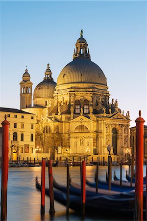 Basilica di Santa Maria della Salute on the Grand Canal, Venice, UNESCO World Heritage Site, Veneto, Italy, Europe Stock Photo - Premium Royalty-Free, Code: 6119-08062234