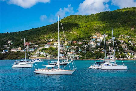 simsearch:6119-08062376,k - Sailing boats anchoring in Port Elizabeth, Admiralty Bay, Bequia, The Grenadines, St. Vincent and the Grenadines, Windward Islands, West Indies, Caribbean, Central America Photographie de stock - Premium Libres de Droits, Code: 6119-08062377