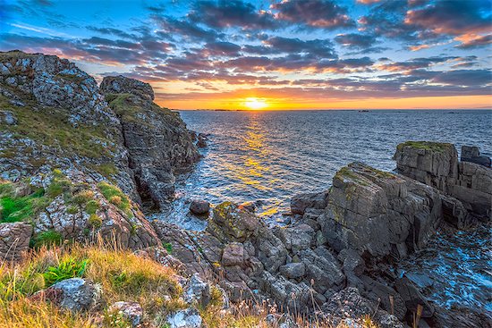 Lagavulin Bay at sunrise, Islay, Argyll and Bute, Scotland, United Kingdom, Europe Stock Photo - Premium Royalty-Free, Image code: 6119-08062395