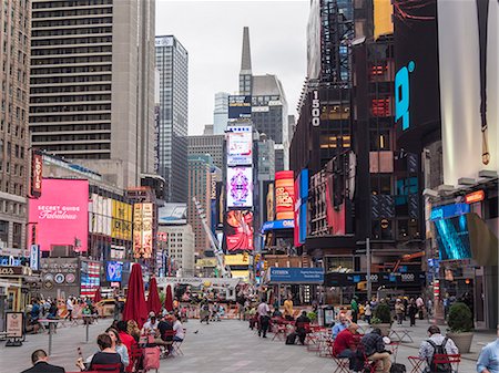 people's square - Times Square, Theatre District, Midtown, Manhattan, New York City, New York, United States of America, North America Stock Photo - Premium Royalty-Free, Code: 6119-08062315