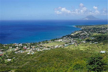 simsearch:6119-08170237,k - View from Brimstone Hill Fortress, St. Kitts, St. Kitts and Nevis, Leeward Islands, West Indies, Caribbean, Central America Foto de stock - Sin royalties Premium, Código: 6119-08170242